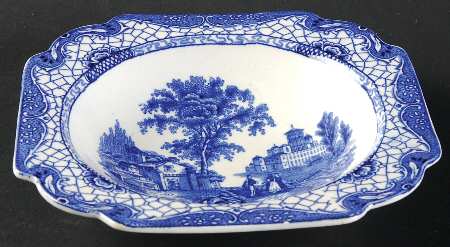 Landscape (Blue & White) Rim Fruit/Dessert (Sauce) Bowl