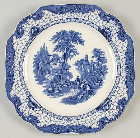 Landscape (Blue & White) Luncheon Plate