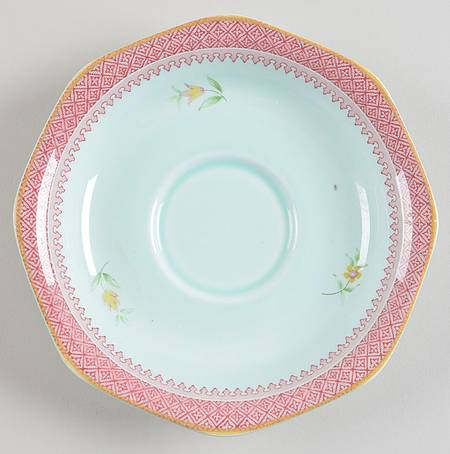 Lowestoft (Newer Backstamp) Saucer for Oversized Cup