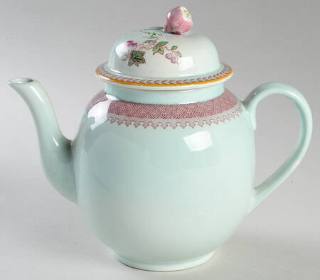 Lowestoft (Newer Backstamp) Teapot & Lid