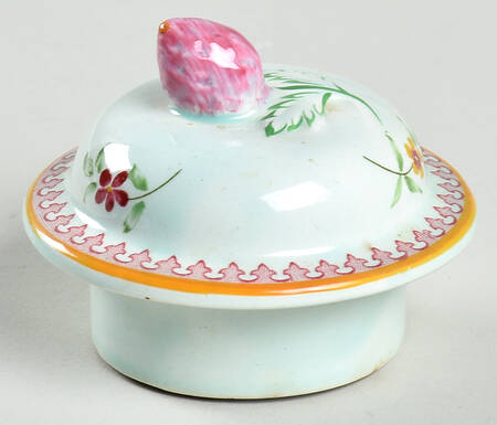 Lowestoft (Newer Backstamp) Lid for Sugar Bowl