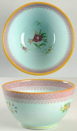 Lowestoft (Newer Backstamp) Open Rice/Sugar Bowl