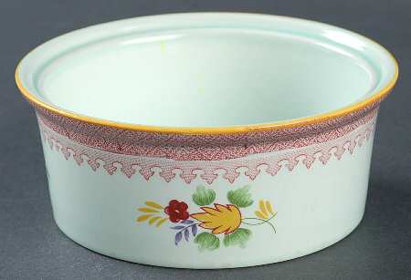 Lowestoft (Newer Backstamp) Butter Box No Lid