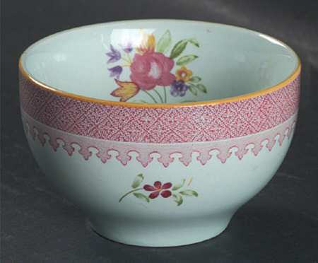 Lowestoft (Newer Backstamp) Open Sugar Bowl