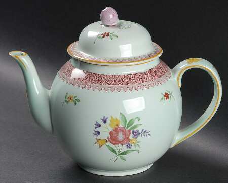 Lowestoft (Newer Backstamp) Teapot & Lid