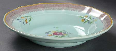 Lowestoft (Newer Backstamp) Large Rim Soup Bowl