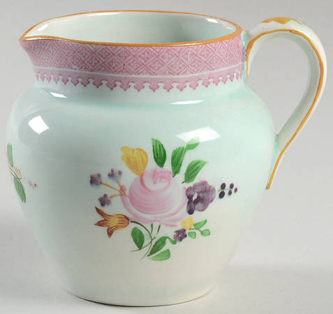 Lowestoft (Older Backstamp) Creamer by Adams China