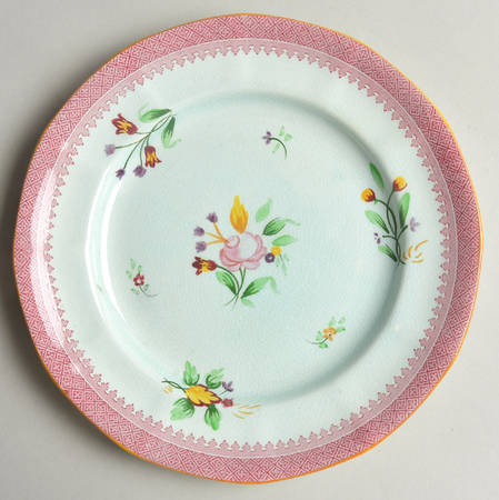 Lowestoft (Older Backstamp) Salad Plate by Adams China
