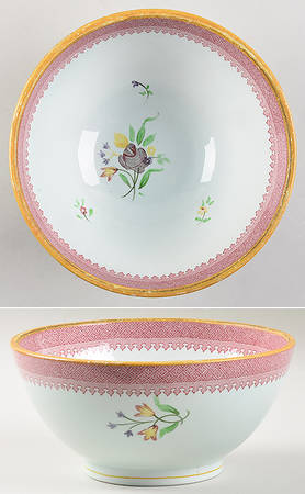Lowestoft (Older Backstamp) 6" Round Vegetable Bowl