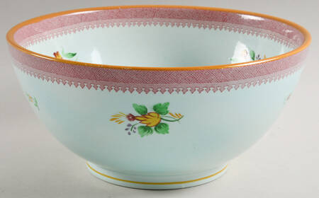 Lowestoft (Older Backstamp) 9" Salad Serving Bowl