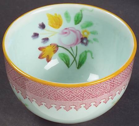 Lowestoft (Older Backstamp) Mini Open Sugar Bowl by Adams China