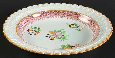 Lowestoft (Older Backstamp) Rim Soup Bowl