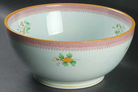 Lowestoft (Older Backstamp) 10" Chinese Bowl