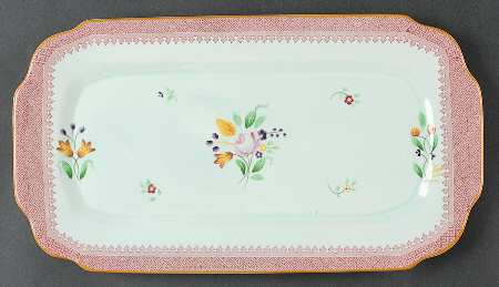 Lowestoft (Older Backstamp) Large Sandwich Tray