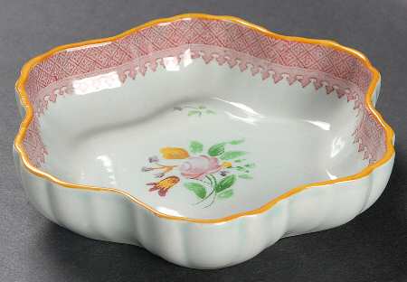 Lowestoft (Older Backstamp) 6" Melon Bowl