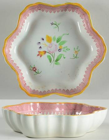 Lowestoft (Older Backstamp) 5' Melon Bowl