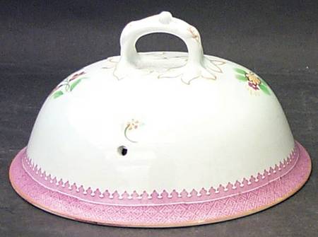 Lowestoft (Older Backstamp) Lid for Muffin Dish