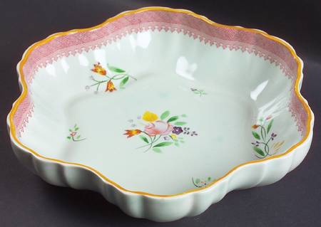 Lowestoft (Older Backstamp) Large Melon Bowl