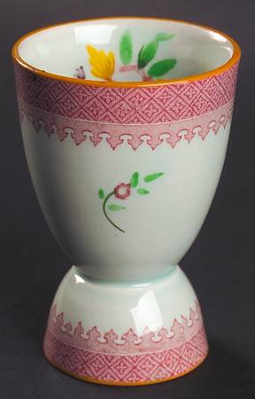 Lowestoft (Older Backstamp) Double Egg Cup
