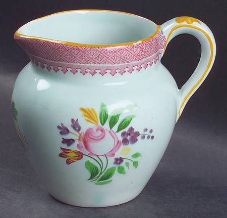 Lowestoft (Older Backstamp) Creamer by Adams China