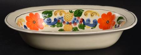 Maytime 9" Oval Vegetable Bowl