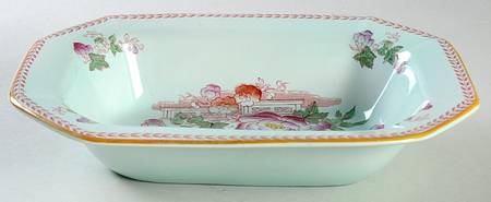 Metz Newer Backstamp 9" Oval Vegetable Bowl