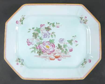Metz Newer Backstamp 16" Oval Serving Platter