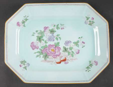 Metz Newer Backstamp 14" Oval Serving Platter