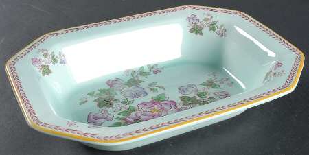 Metz Newer Backstamp 9" Oval Vegetable Bowl