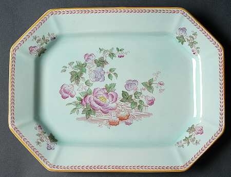 Metz Newer Backstamp 11" Oval Serving Platter