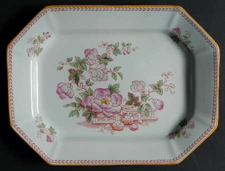 Metz Older Backstamp 11" Oval Serving Platter