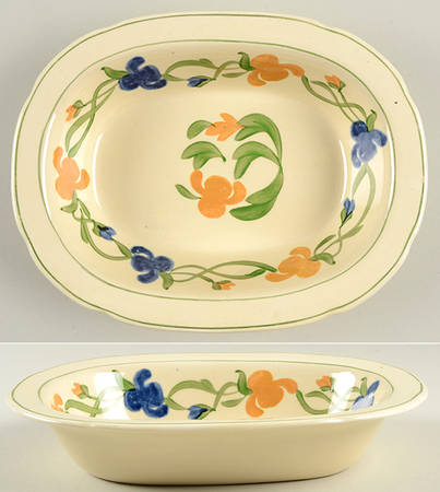 Mexico 9" Oval Vegetable Bowl