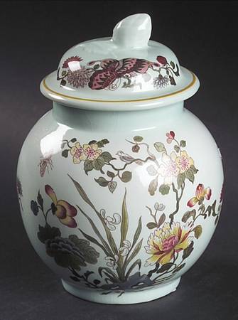 Ming Jade Sugar Bowl & Lid