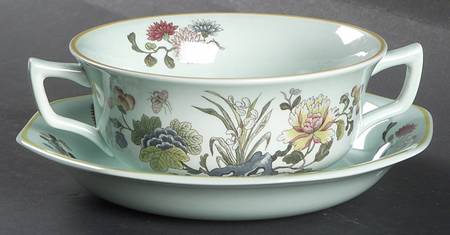 Ming Jade Flat Cream Soup & Saucer Set