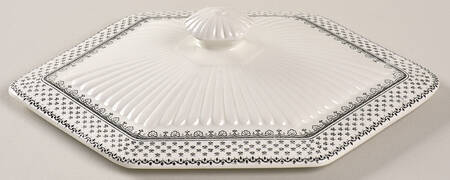 Minuet Black (Newer, Adams Bckstmp) Lid for Oval Vegetable