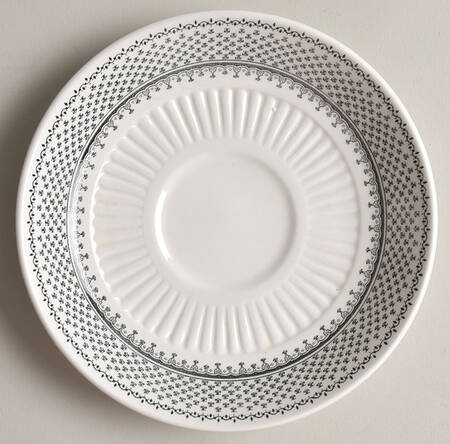 Minuet Black (Newer, Adams Bckstmp) Saucer