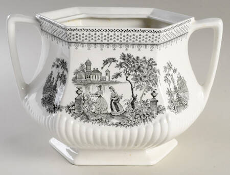 Minuet Black (Newer, Adams Bckstmp) Tureen No Lid