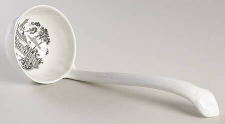 Minuet Black (Newer, Adams Bckstmp) Tureen Ladle
