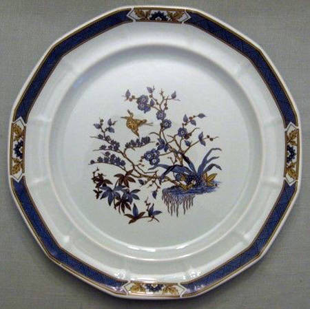 Ming Toi Blue 12" Chop Plate (Round Platter)