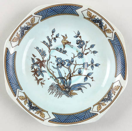 Ming Toi Blue Saucer for Oversized Cup