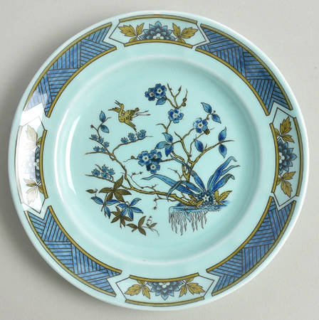 Ming Toi Blue Bread & Butter Plate