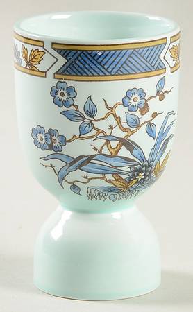 Ming Toi Blue Double Egg Cup