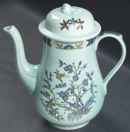 Ming Toi Blue Coffee Pot & Lid