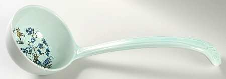 Ming Toi Blue Tureen Ladle