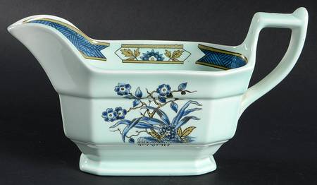 Ming Toi Blue Gravy Boat