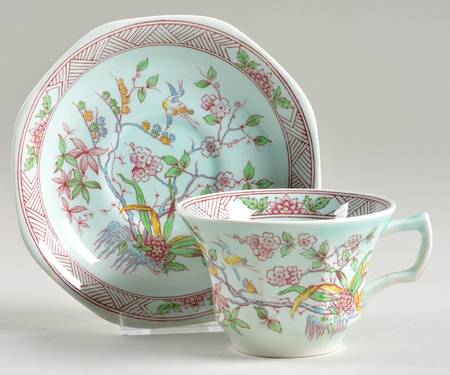 Ming Toi Flat Cup & Saucer Set