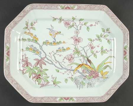 Ming Toi 16" Oval Serving Platter by Adams China