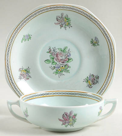 Nanking Flat Cream Soup Bowl & Saucer Set