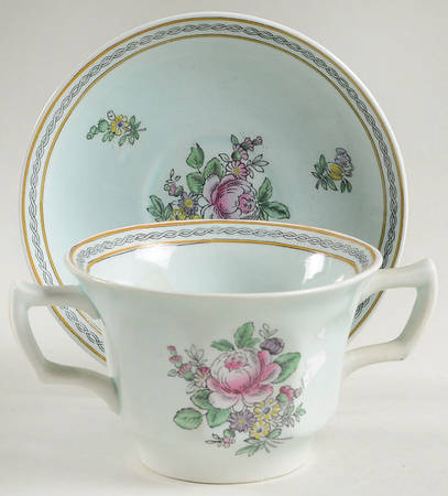 Nanking Flat Bouillon Cup & Saucer