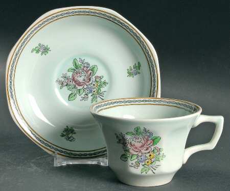 Nanking Flat Cup & Saucer Set